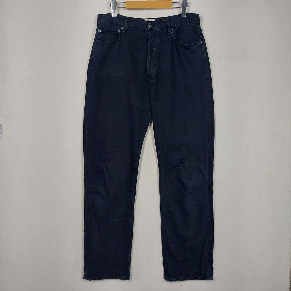 AGOLDE 90's Pinch Waist High Rise Straight Leg Jeans Dark Indigo Size 30